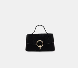 کیف دوشی زنانه مخمل اورجینال استرادیواریوس stradivarius